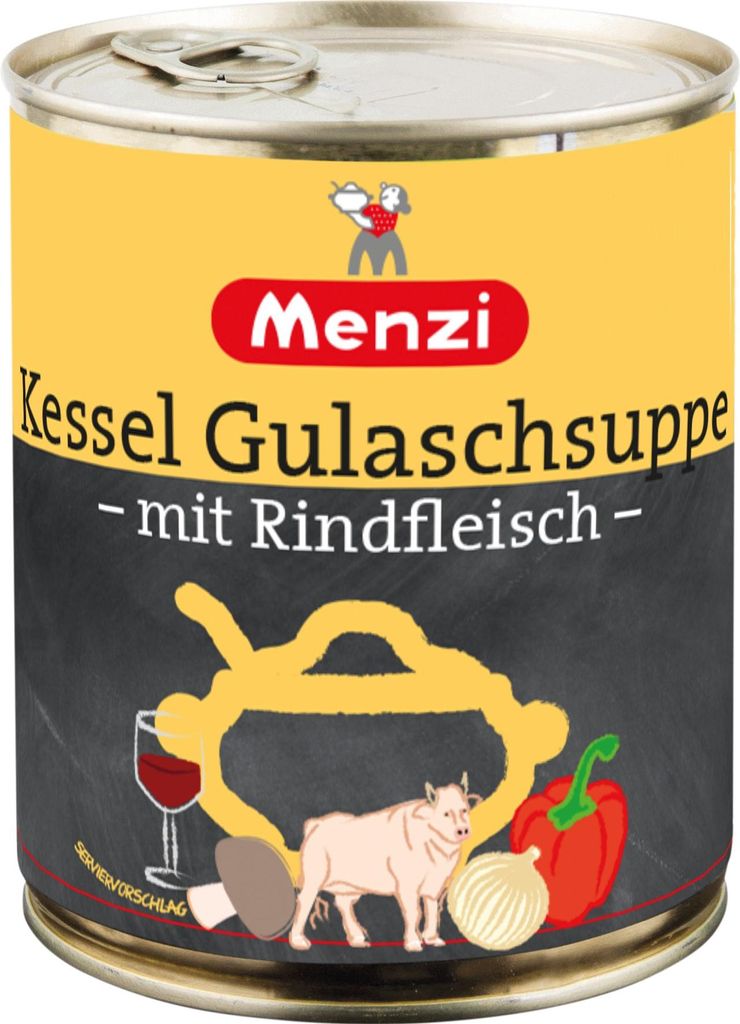 Menzi zuppa di gulasch con manzo tipica ungherese 800ml Immagine del prodotto 