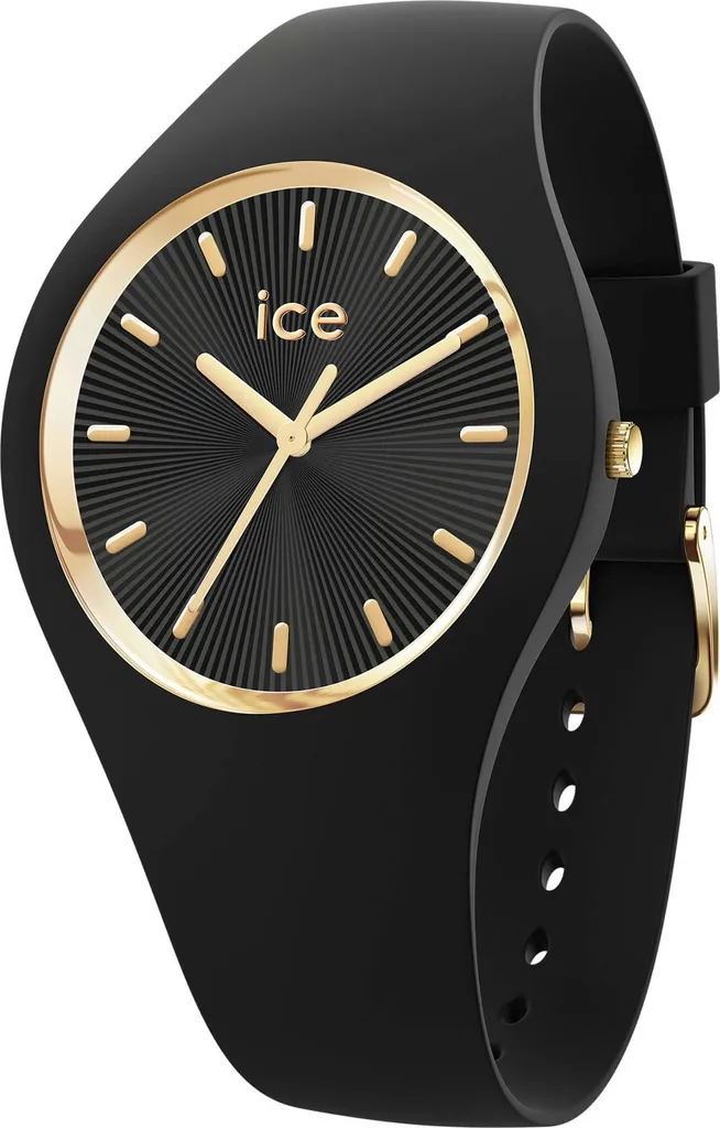 Montre Mixte Ice Watch Ice Champagne Noire en Silicone Doux 025354