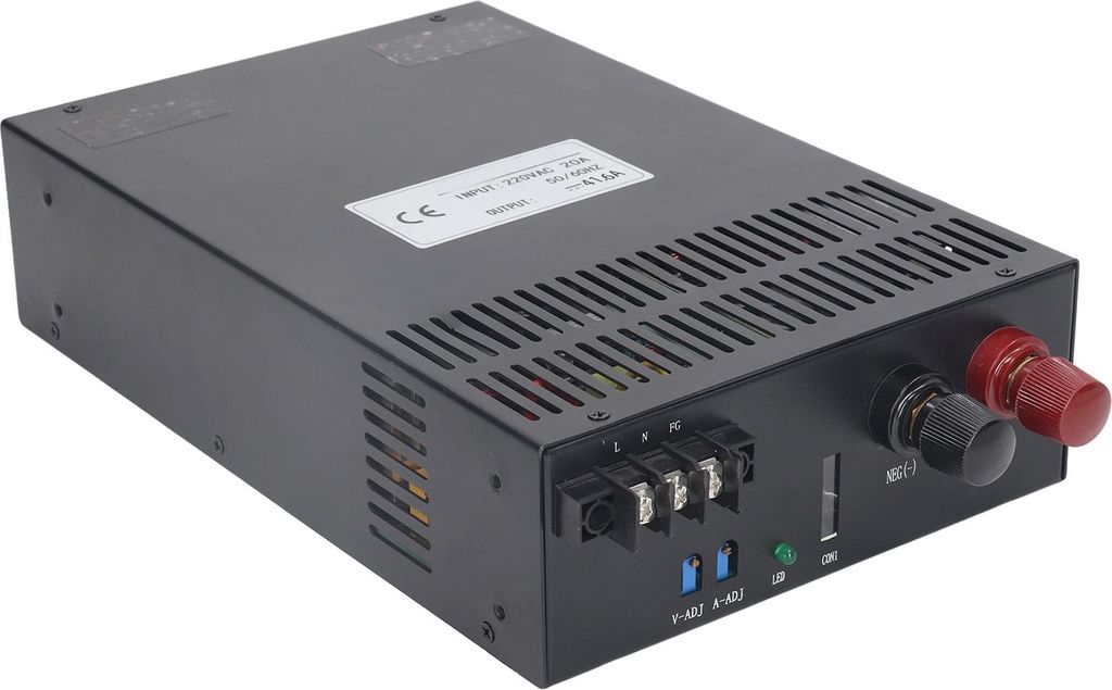 Einstellbares Schaltnetzteil, stoßfest, gute Isolierung, Gleichstromversorgung für LED-Automatisierung, 220 V, 2500 W