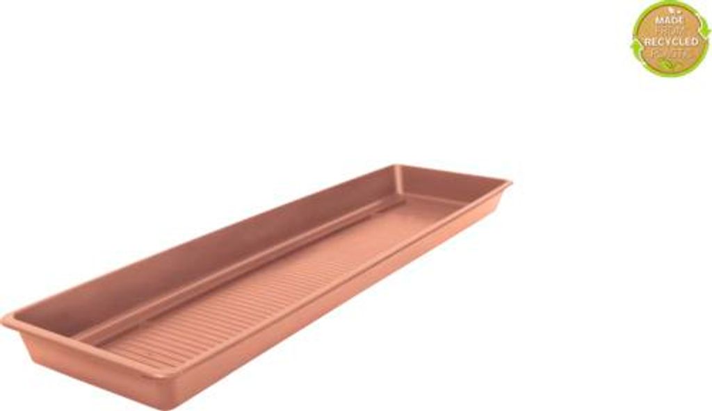Blumenkasten Untersetzer Extra Flor Kunststoff 80 x 20 x 5,5 cm terracotta