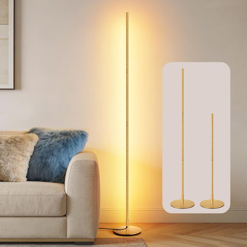 Lampa podłogowa EDISHINE do salonu z regulacją jasności, Zdjęcie produktu 