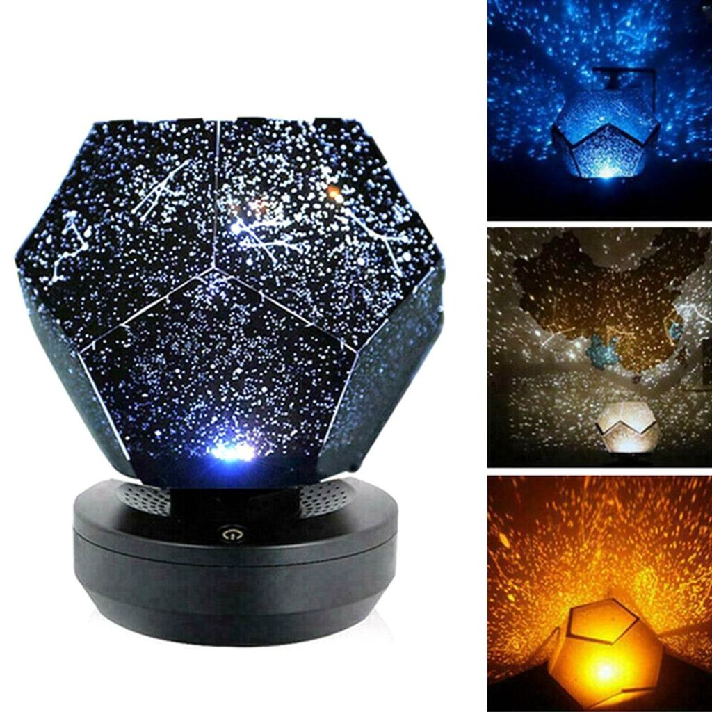 Sternenhimmel Projektor Nachtlicht Romantische traumhafte Planetarium Lampe 3D 