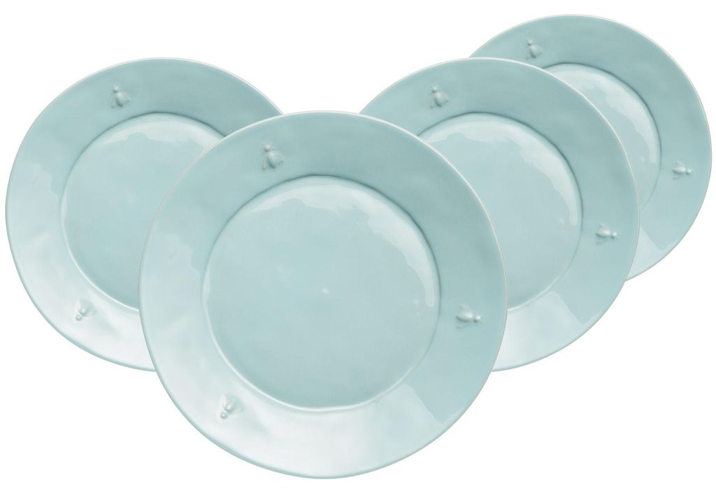 La Rochère Biene Abeille Speiseteller ø 27 cm 4er Set Blau