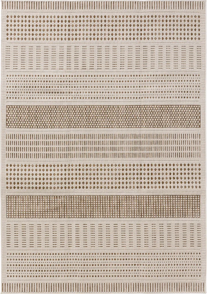 Interiyou Kano Tapis In & Outdoor Crème Beige A2 80x150 cm pour Salon