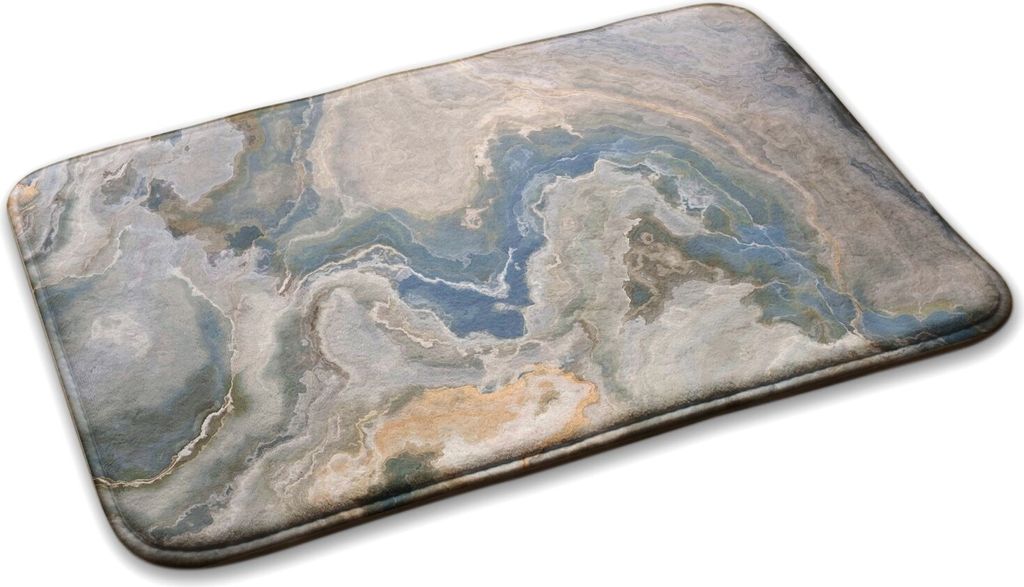 Teppich Teppich Wohnzimmer Schlafzimmer Modern - 75 cm x 45 cm - Abstraktes Marmor