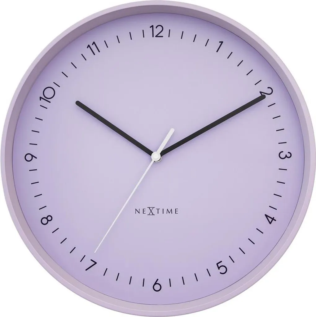 Horloge Murale Silencieuse 40cm Violette NeXtime Berlin 3543LA Lisible