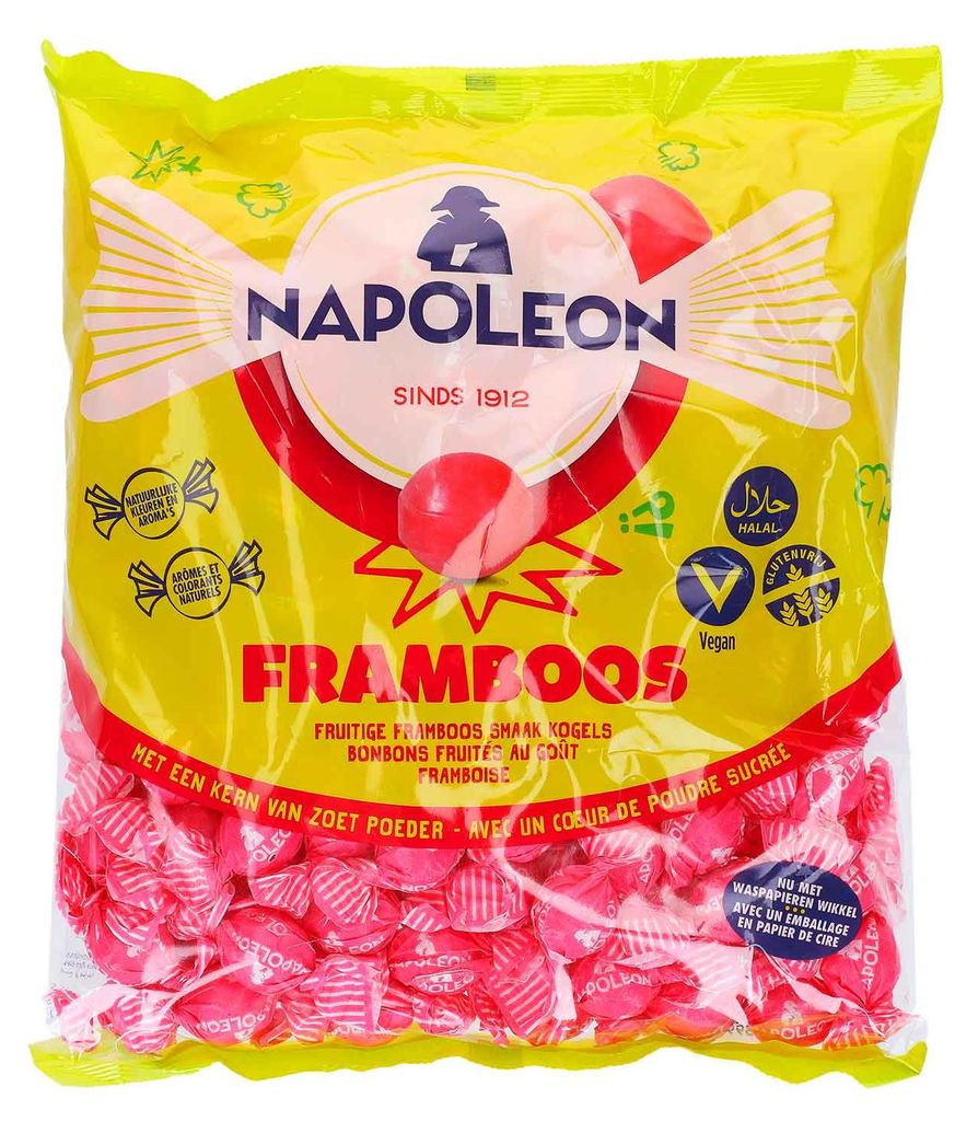 Napoléon - Candy Napoléon Raspberry Bag 1 kg | 1000 grammes Image du produit 
