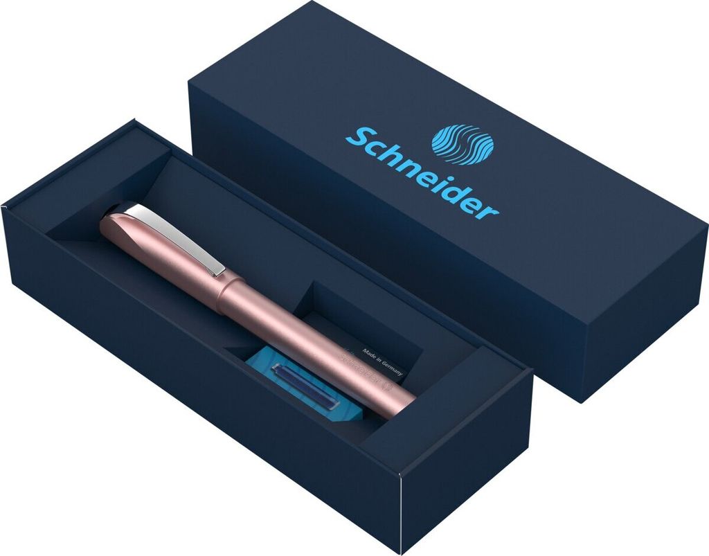 Schneider Set Tintenroller Ceod Shiny powder pink/Tintenpatronen blau
