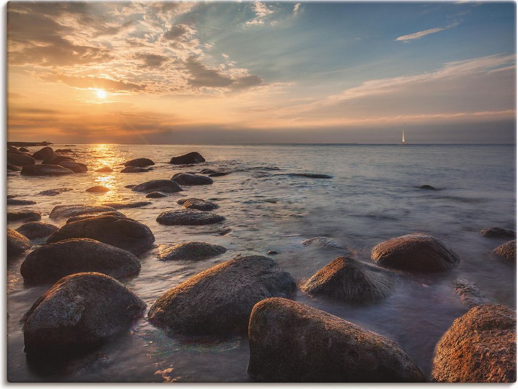 ARTland Leinwandbild Heimkehr am Abend.... Größe: 120x90 cm