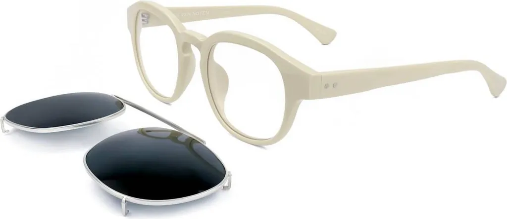 Lunettes de soleil DVN80 Dries Van Noten Monture Acétate Off-white 51mm