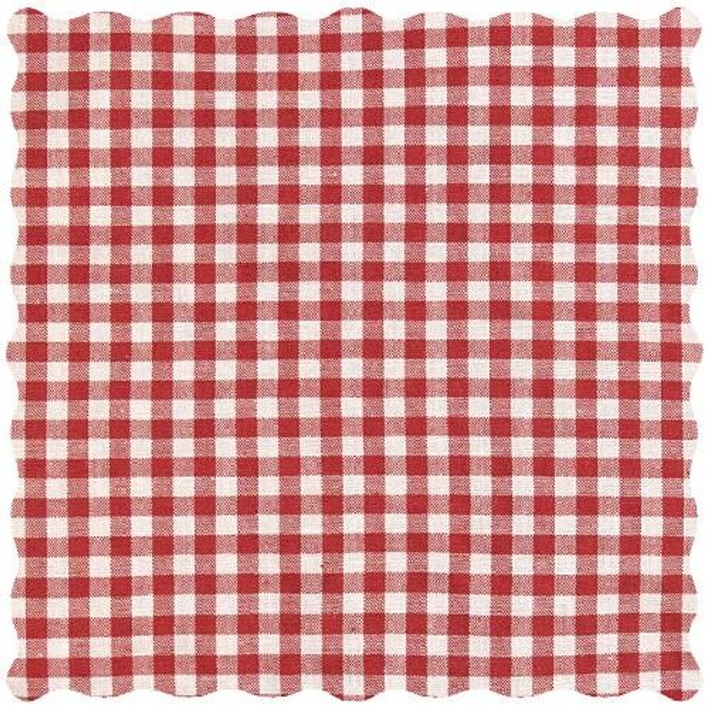 Zirbenkissen ca. 30x30cm - rot-weiß - Zirbenholz-Kissen Arve Zirbel mit Zirbenspäne