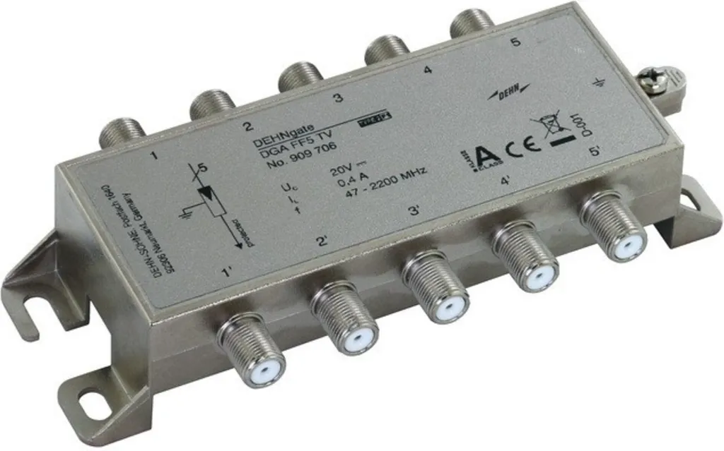 Protection Surtension DEHN 909706 DGA FF5 TV avec Connecteurs F Pro