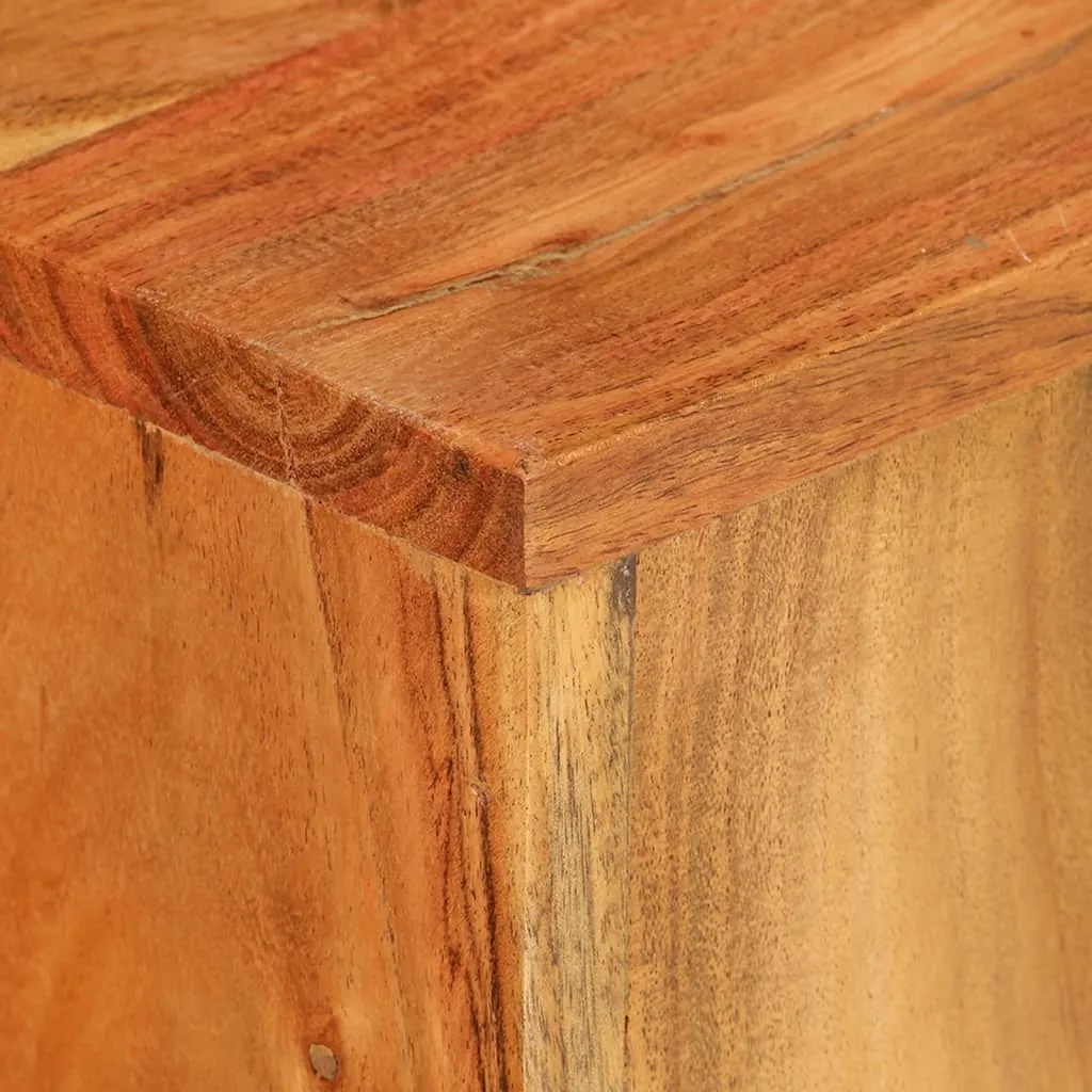 Tables d'appoint robustes en acacia pour stabiliser vos objets déco - 2 pcs