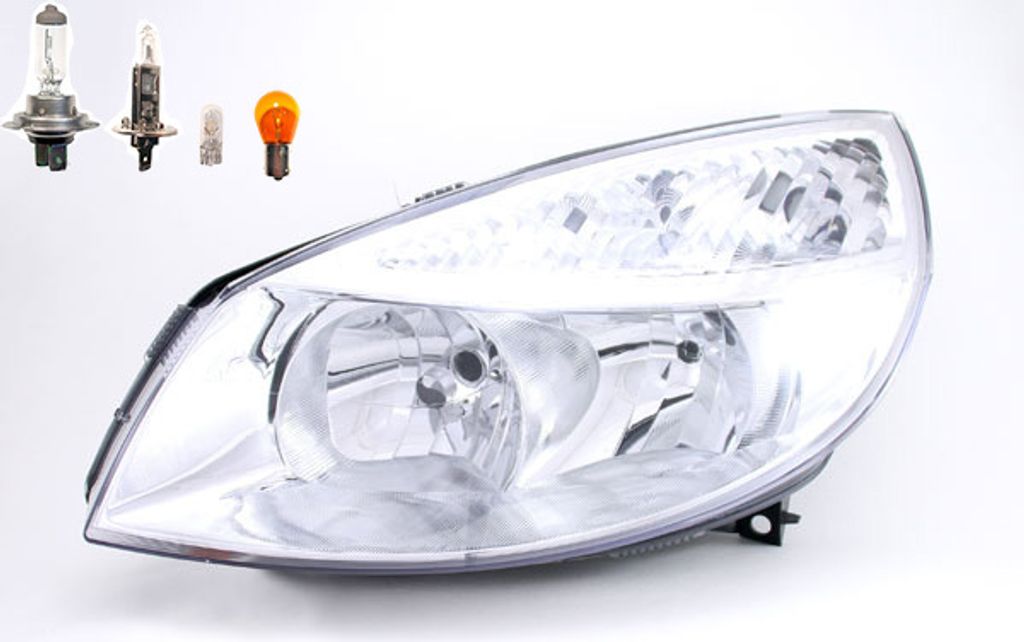 Scheinwerfer passend für Renault Scenic II 06/2003-08/06 LI Leuchtmittel 7701065132 7701056127 7701064132 Johns