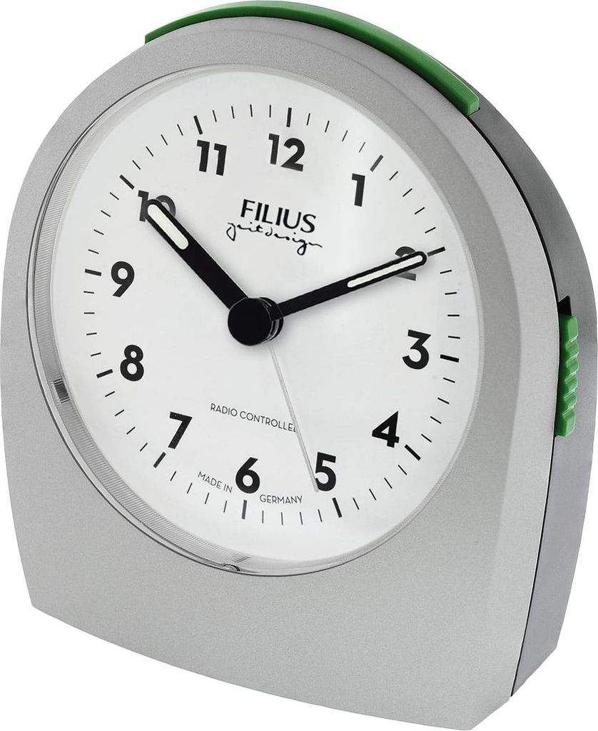 Filius 0545-19 Funk-Wecker Silbergrau-Graphit 1