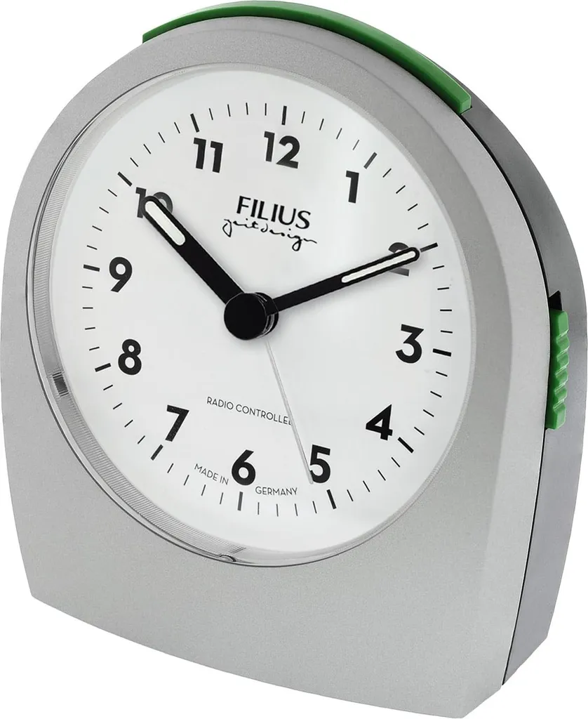 Réveil Filius 0545-19 avec alarme silencieuse et mise à l'heure par radio