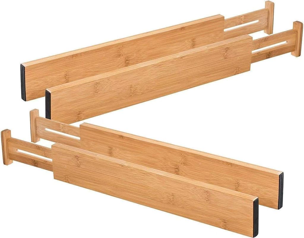 Organizzatore per cassetti in bambù 4 pezzi GA02 Immagine del prodotto 