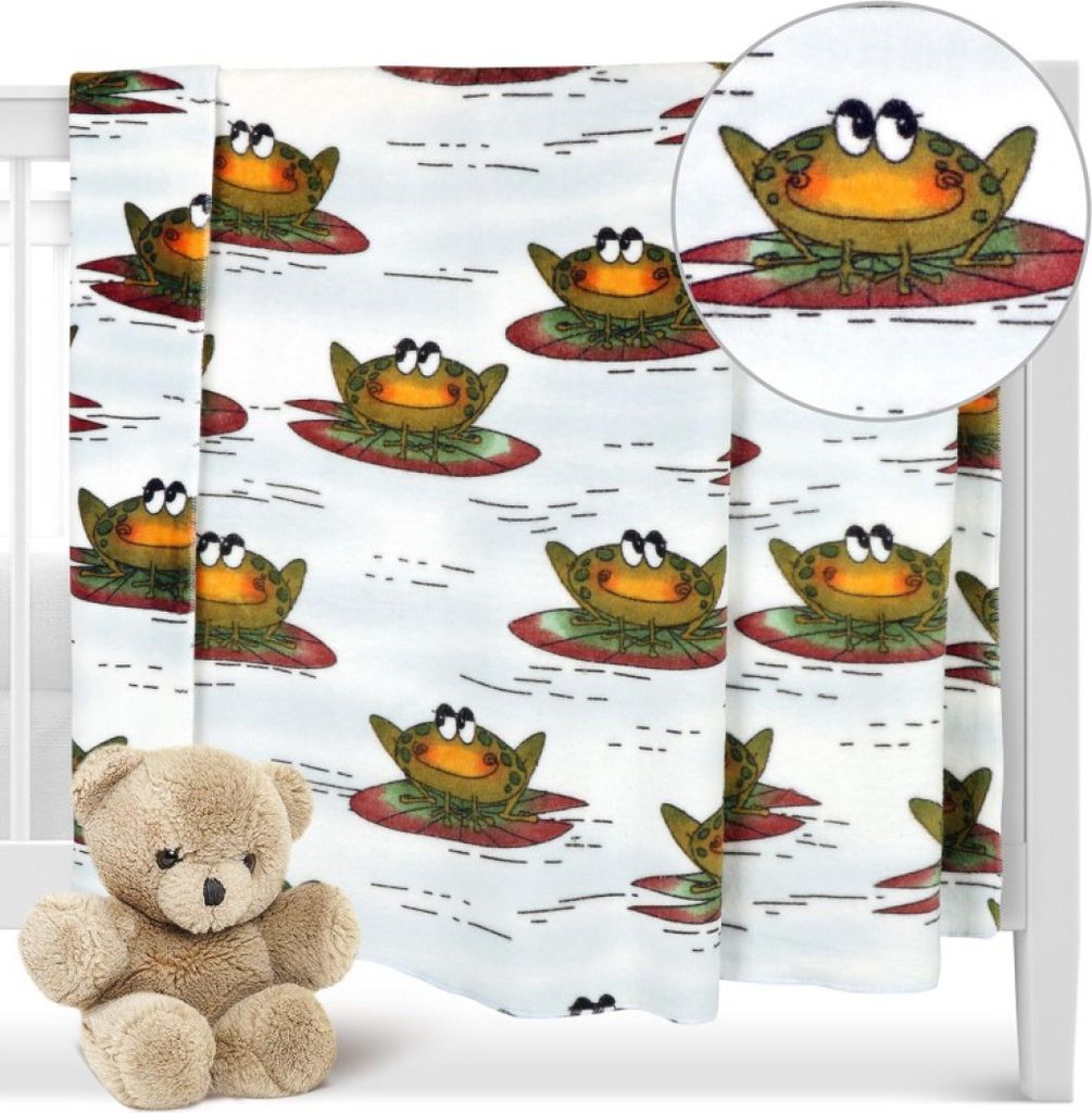 Krabbeldecke ELLA - 100x150 cm - Weiß,Beige,Blau