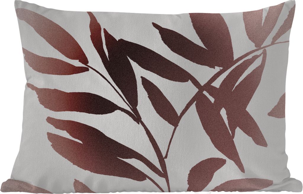 MuchoWow Outdoor Kissen - Blättern - Design - Abstrakt - 50x30 cm - Wetterfest - Lounge Kissen - Sofa kissen - Wohnzimmer Dekoration