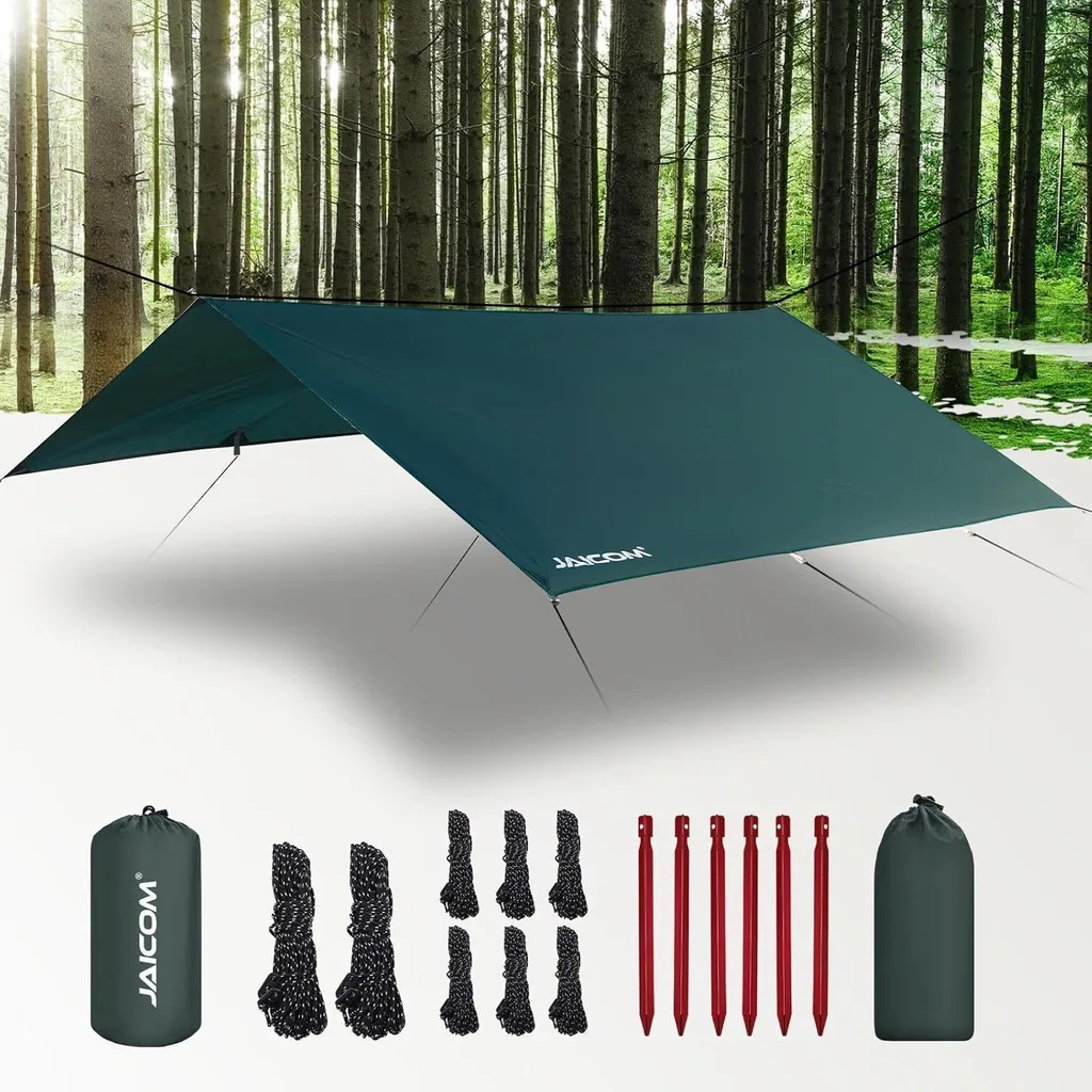 Abri Tarp 3x3m Stop Infiltrations Eau et Coups de Soleil Camping