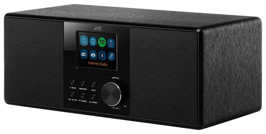 Poste Radio Internet JVC RA-E981B pour Cuisine et Bureau avec Réveil