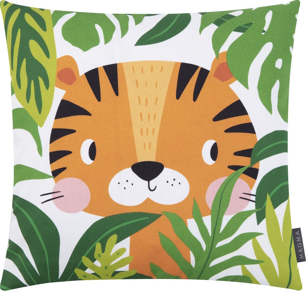 MAGMA Heimtex - Kissenhülle - Wildkids - Tiger - 45 x 45 cm