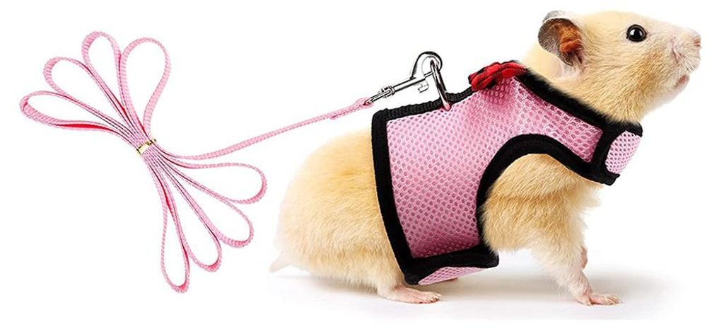 Meerschweinchen Geschirr Mit Leine Rosa S, Weiches Produktbild 