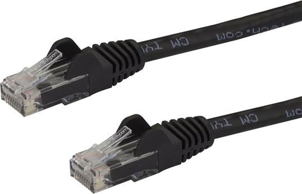 StarTech.com Kabel Kabel Netzwerk Cat6 mit Snagless RJ45 Steckern -- 30.4m Schwarz