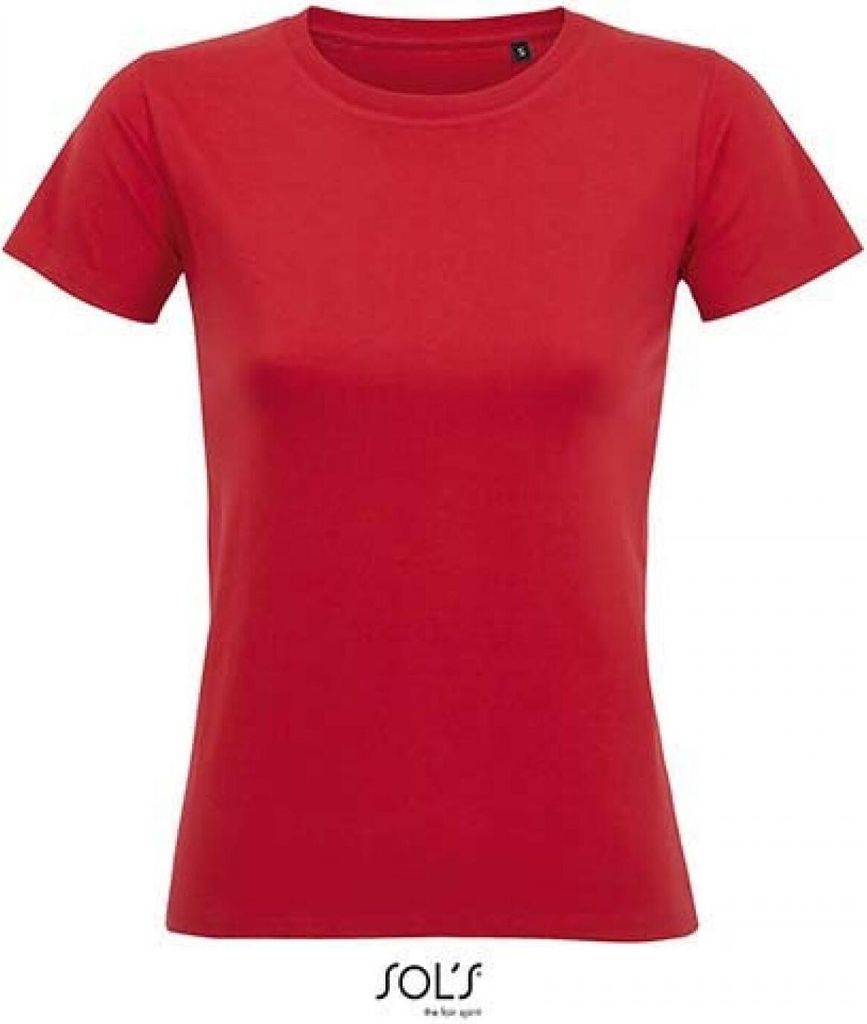 SOLs 02080 | Damen Round Neck Fitted T-Shirt Imperial - Farbe: Red - Größe: S