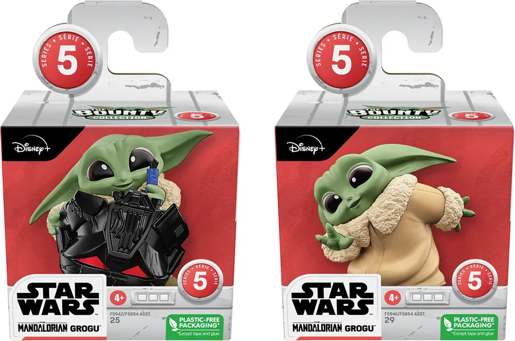 Grogu Star Wars Bounty Series 5 Lot 2 Poses Helmet Hijinks Hasbro