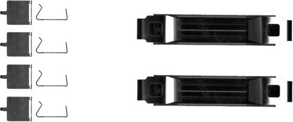 Zubehörsatz Bremssattel 10 tlg. HELLA passend für u.a. AUDI A4