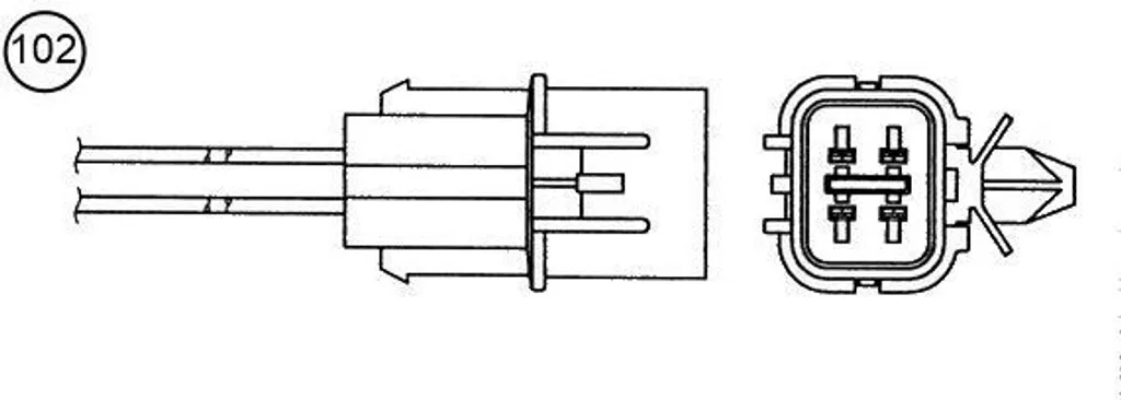 Sonde Lambda NGK 92280 - Capteur d'Oxygène OE 39210 26810 pour Getz TB