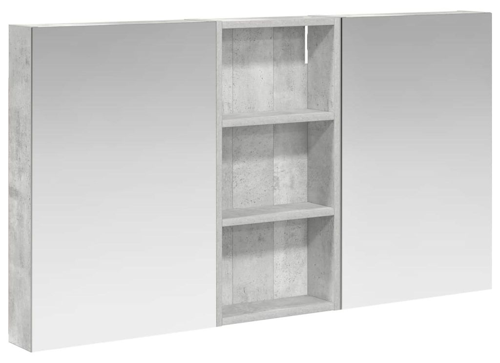 Badezimmerschrank-Set 3 pcs 110 x 10,5 x 60,5 cm Holzwerkstoff