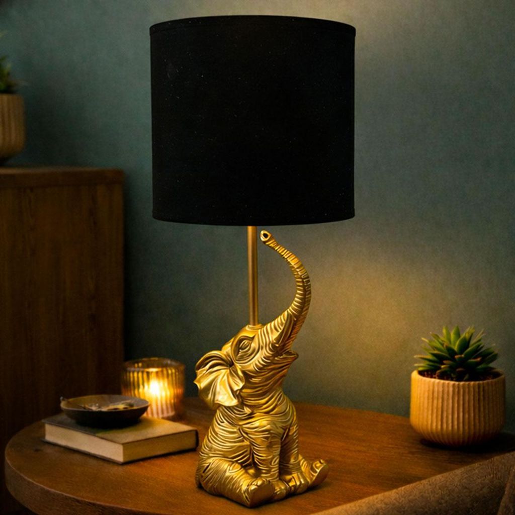 Lampe de table Milton & Oldbrook Elephant Gold Image du produit 