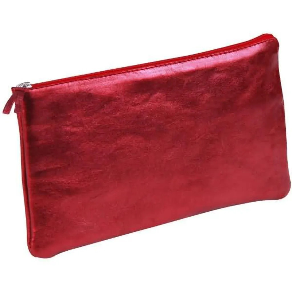 Clairefontaine Pochette CUIRISÉ en Cuir Rouge - Étui Luxe Format A5