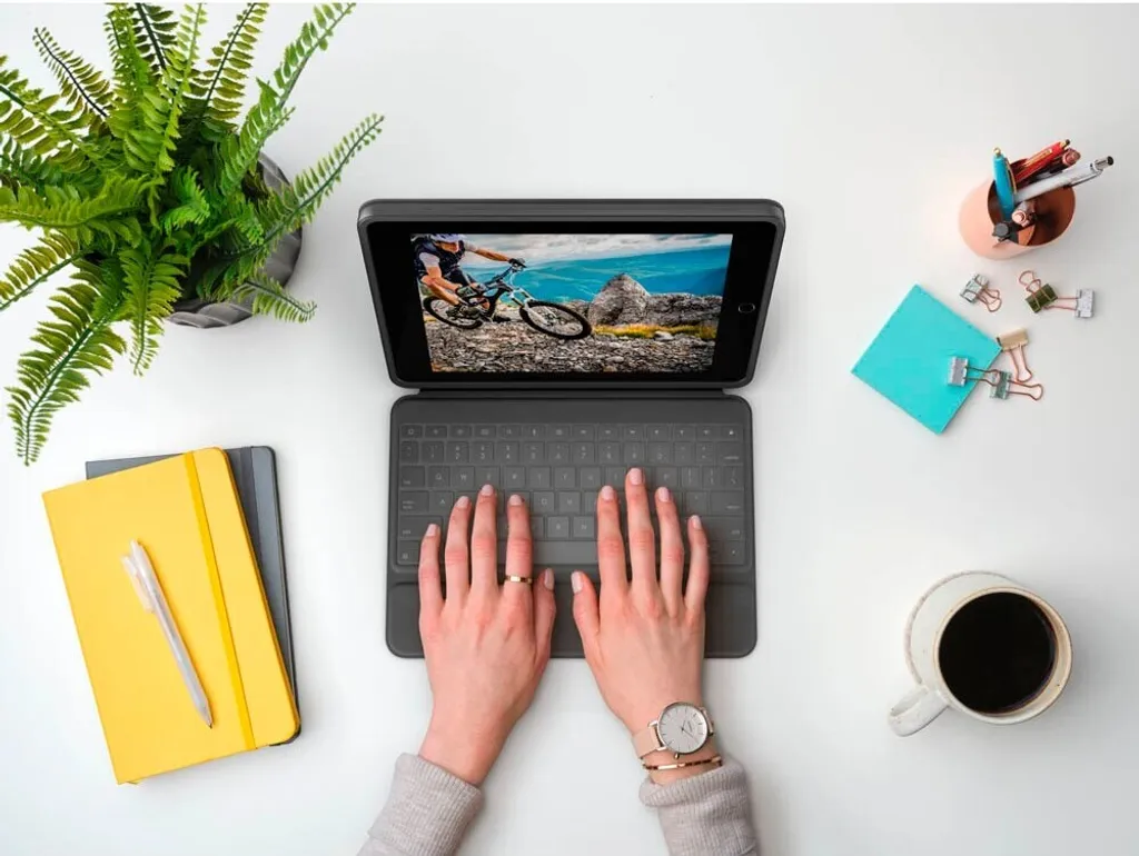 Protection Robuste iPad 10.2 et Clavier AZERTY Logitech Rugged Folio Pro - 13