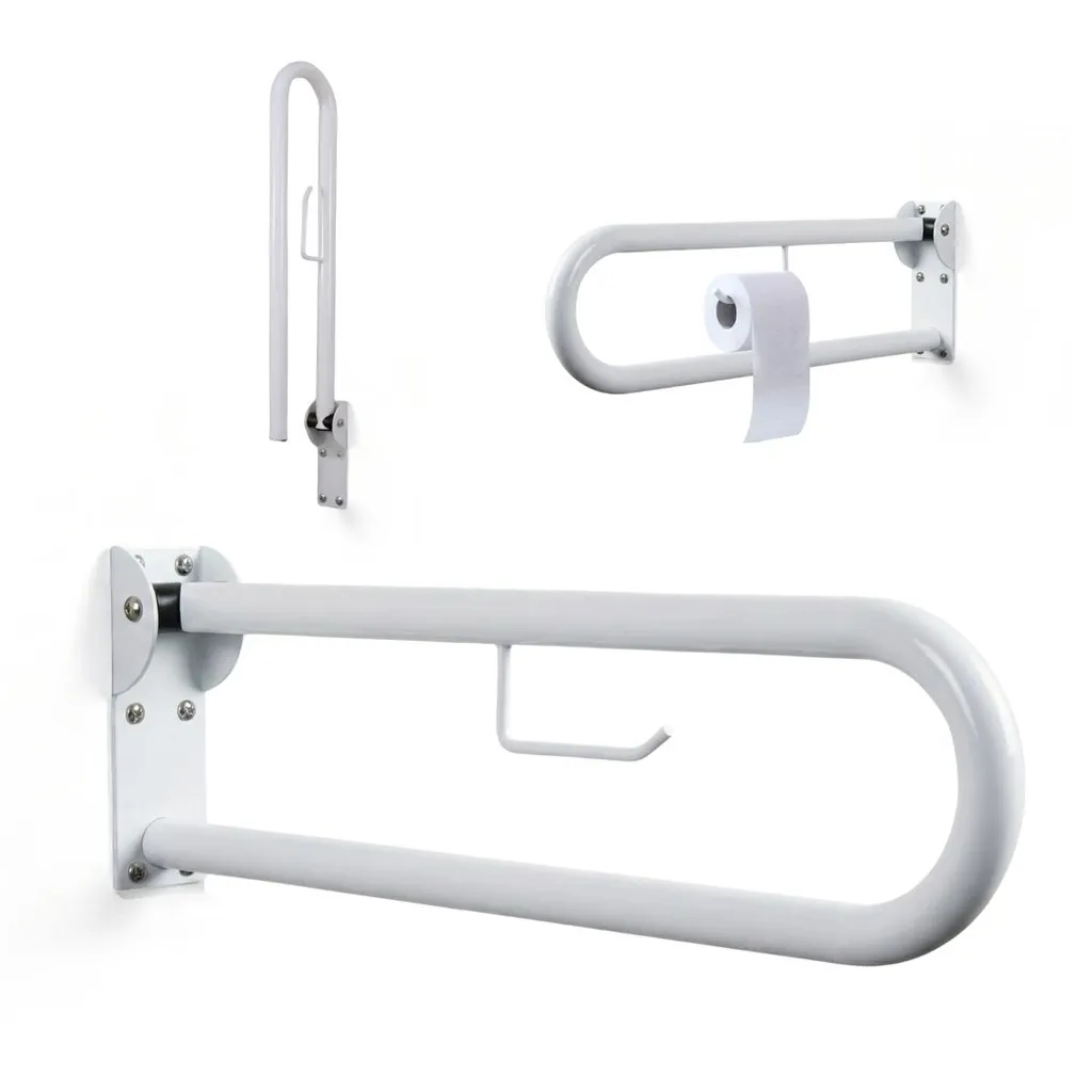 Barre de maintien pliable salle de bain Arco pour seniors et PMR