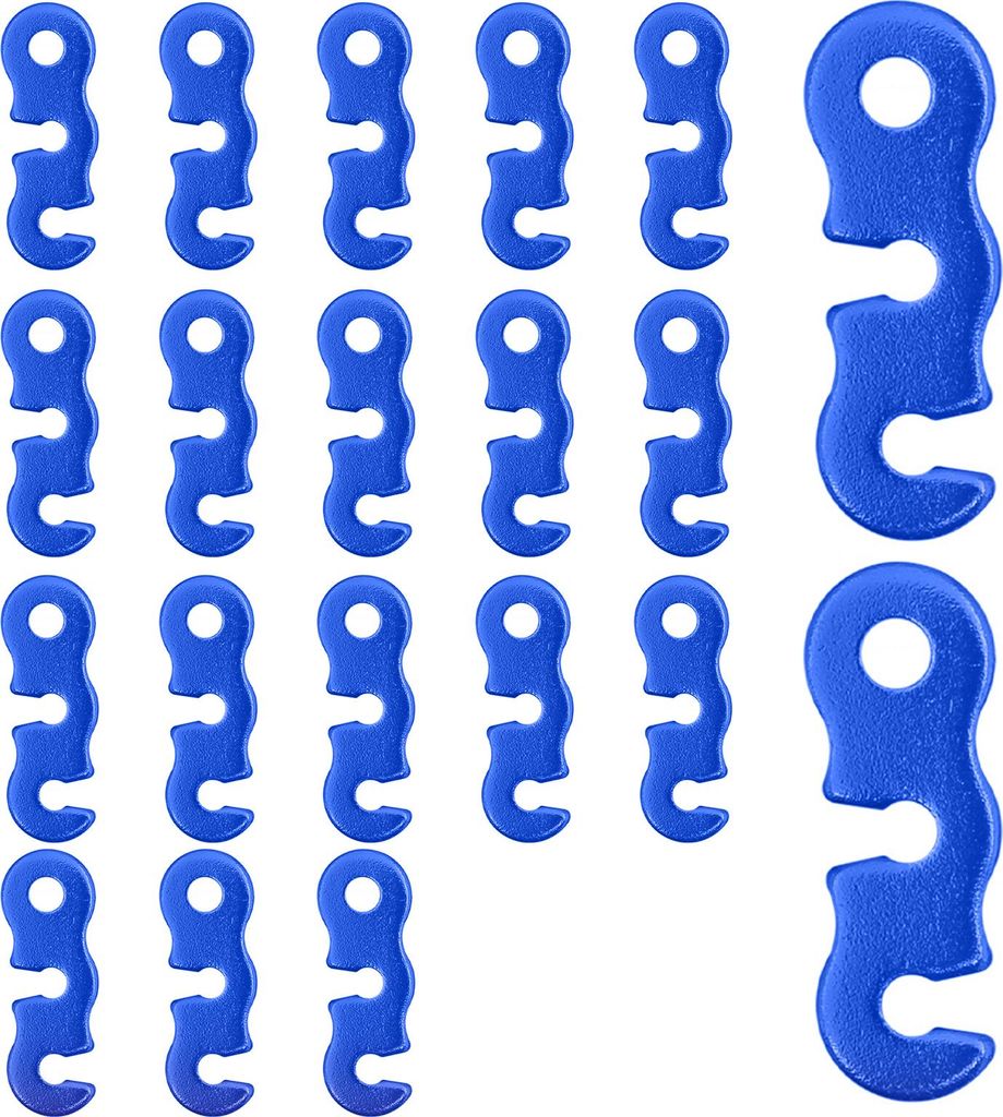 20/48/80/100 Stück Zeltspanner aus Aluminiumlegierung, strapazierfähig, für Outdoor-Camping, Wandern, Rucksackreisen, Zelt, Windseilschnalle