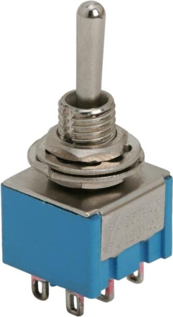 5x Kippschalter DPDT 2-polig EIN-AUS-EIN – 3-Positionen-Kippschalter 250V 3A – Unterputzschalter für Schaltschränke und elektrische Geräte ...