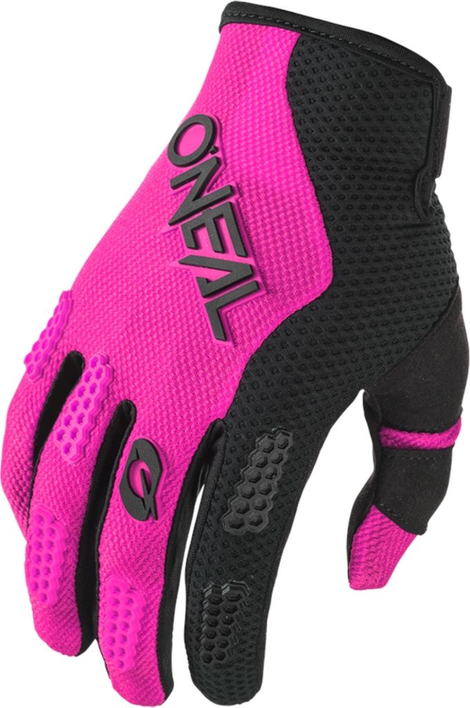 Oneal Element Racewear Damen Motocross Handschuhe, schwarz/pink, 2XL