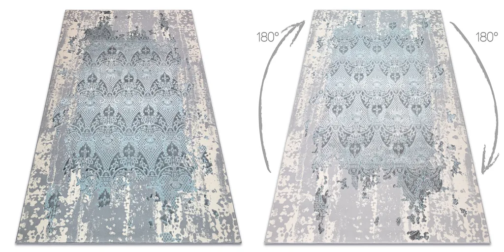Moquette Structurée à Double Molleton CORE W3824 Bleu - 80x150 cm - 2