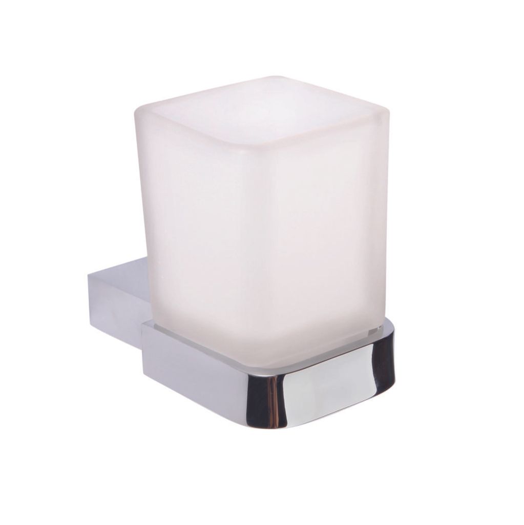 Dietsche New York Glashalter Rostfrei, Glas, satiniert, Dämpfungsring, Kunststoff 853410