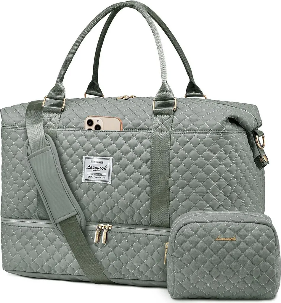 Borsa da Viaggio LOVEVOOK Weekender: Bagaglio a Mano e Palestra Impermeabile