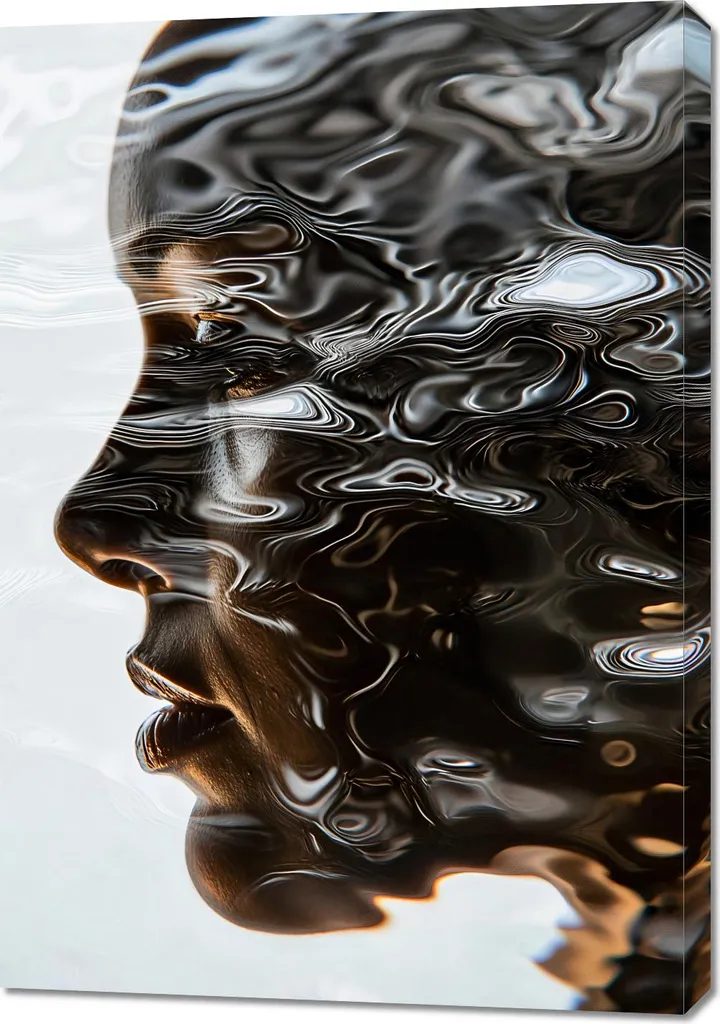 Relooking Mural Image 70 x 100 cm Reflet Aquatique pour Espace Vide