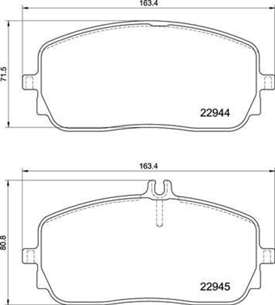 Jeu de plaquettes de frein à disque pour Mercedes GLB GLA et Classe G