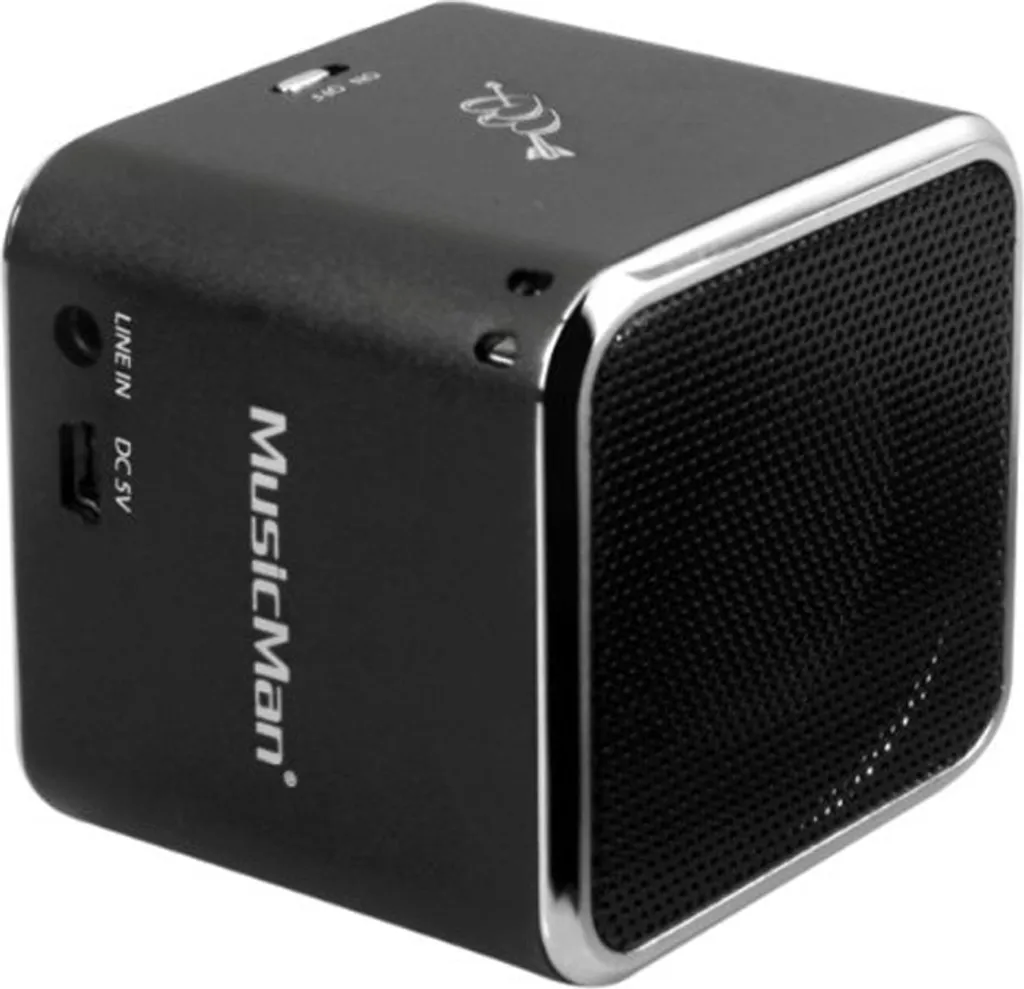 Technaxx Mini MusicMan BT-X2 Enceinte Bluetooth Noir avec Radio FM Intégrée