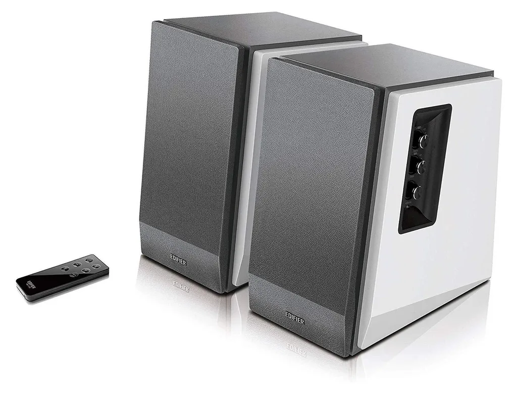 Edifier Studio R1700BT Enceintes 2.0 Bluetooth Blanc et Argent Design