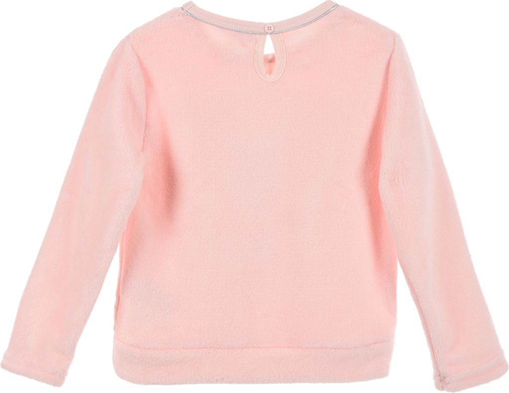 Minnie Mouse Kinder Mädchen Fleece Pullover Sweat-Shirt Sweater, Farbe:Pink, Größe:128