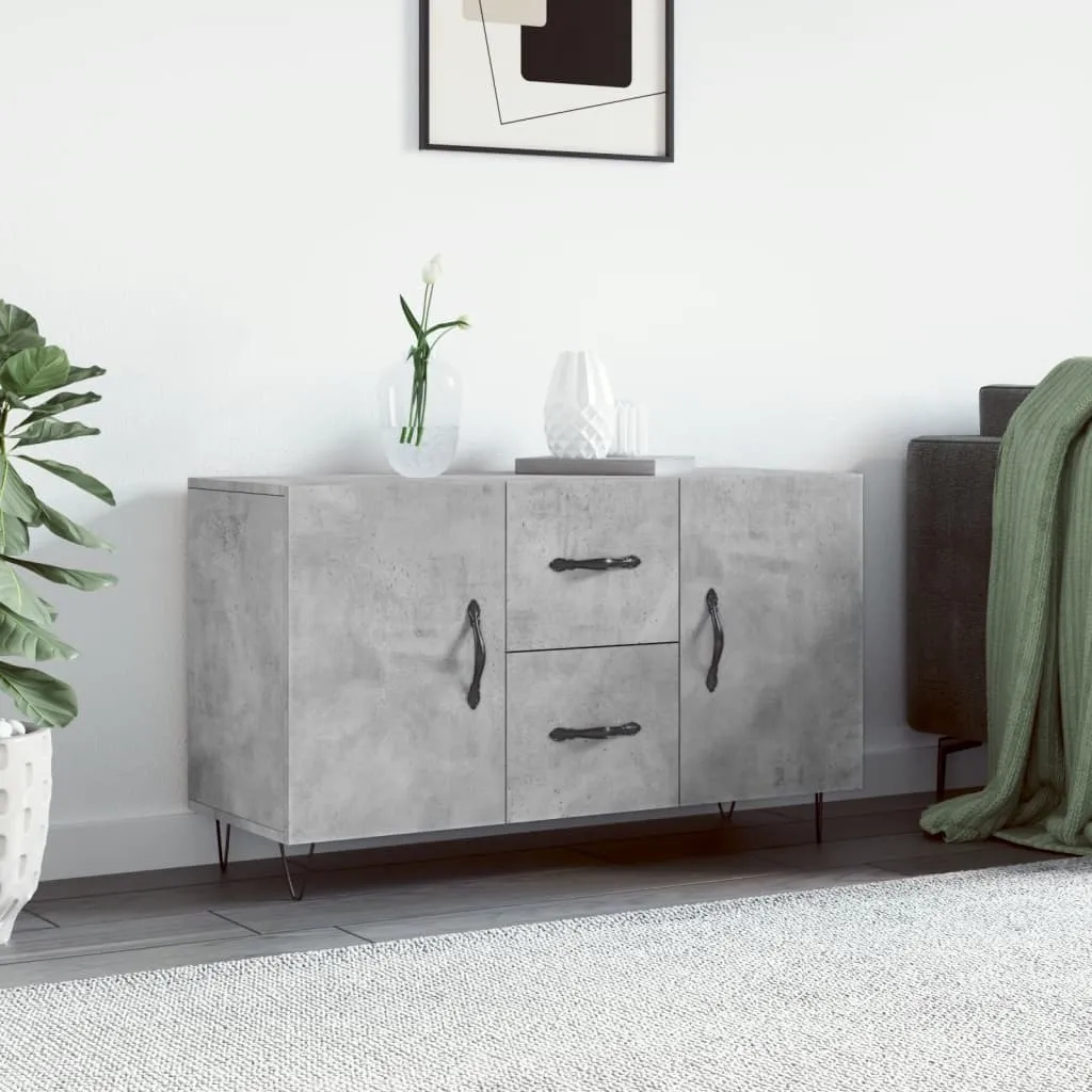 Maison Exclusive - Credenza grigio cemento 100x36x60 cm Materiale ligneo