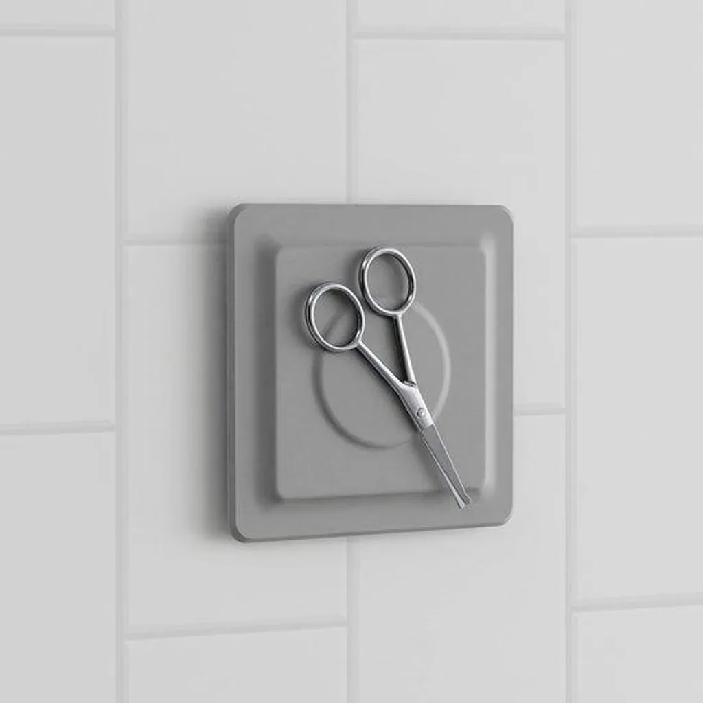 Organiseurs magnétiques silicone gris : fini le désordre en salle de bain